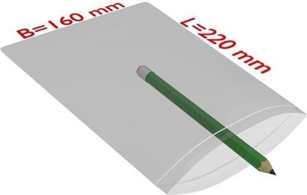 Druckverschlussbeutel Maße 160x220mm Stärke 90μ PE transparent TRANSPAK