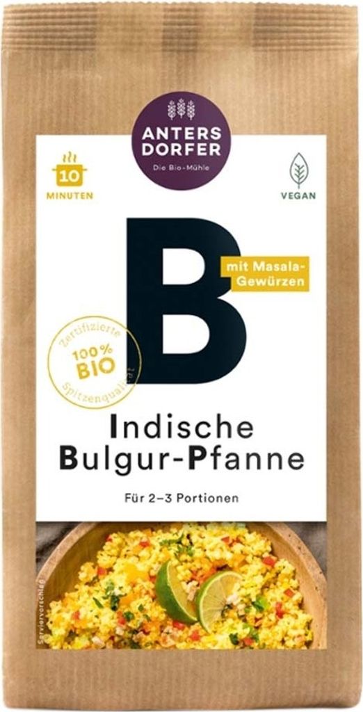 Antersdorfer Mühle Indische Bulgur-Pfanne Bio, vegan