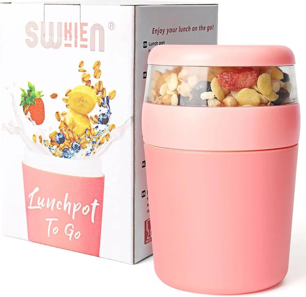 Tazza Muesli To Go 250+500ml: Soluzione Pratica contro i Pranzi Tristi