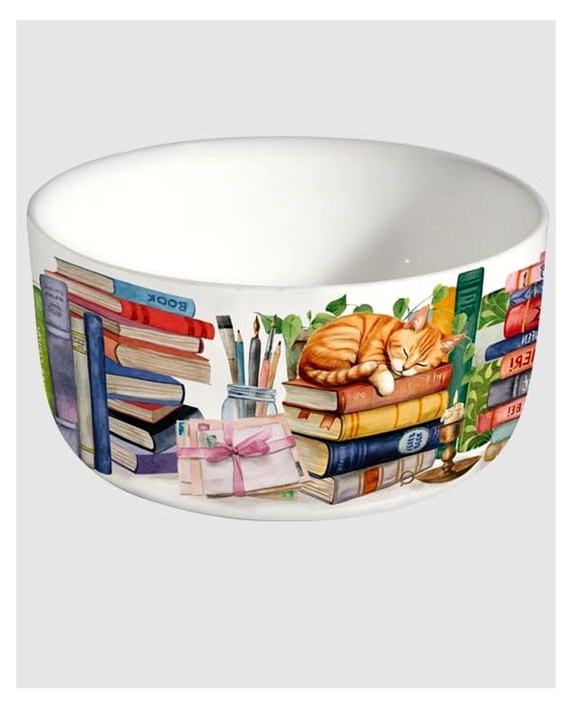 Maass Schale Bücherliebe, 700 ml, Booklover, Bücher lesen, Müslischale, Gebäckschale