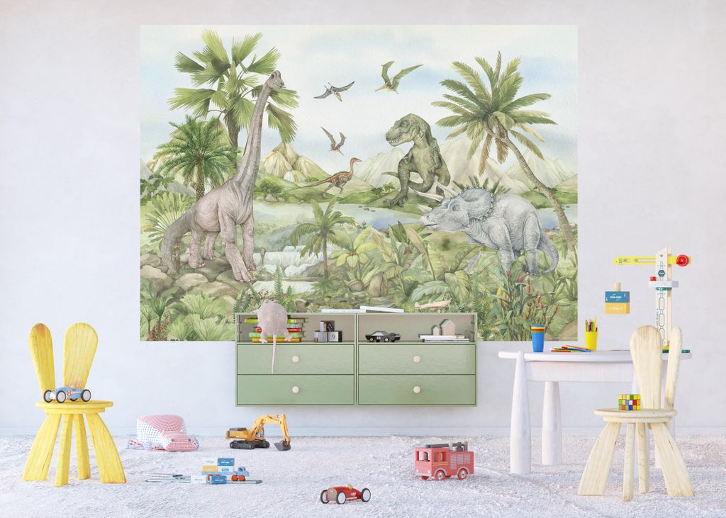 Dino Kinderzimmer Fototapete von AG Design | 252 x 182 cm | AFTDXL 1992