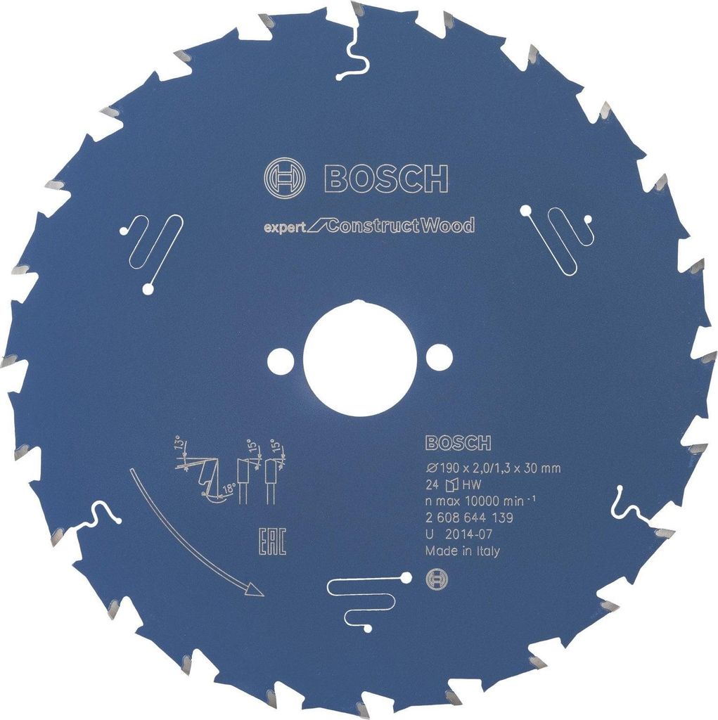 Lame de scie circulaire EXPERT Construct Wood, 190 x 2/1,3 Image du produit 