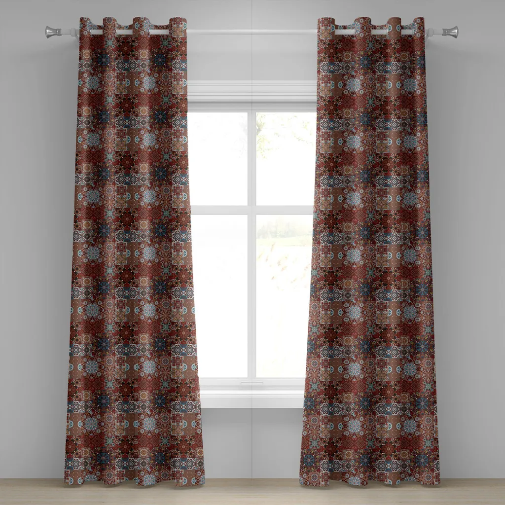 Set 2 Tende Lavabili ABAKUHAUS 280x175 - Fantasia Floreale e Etnica