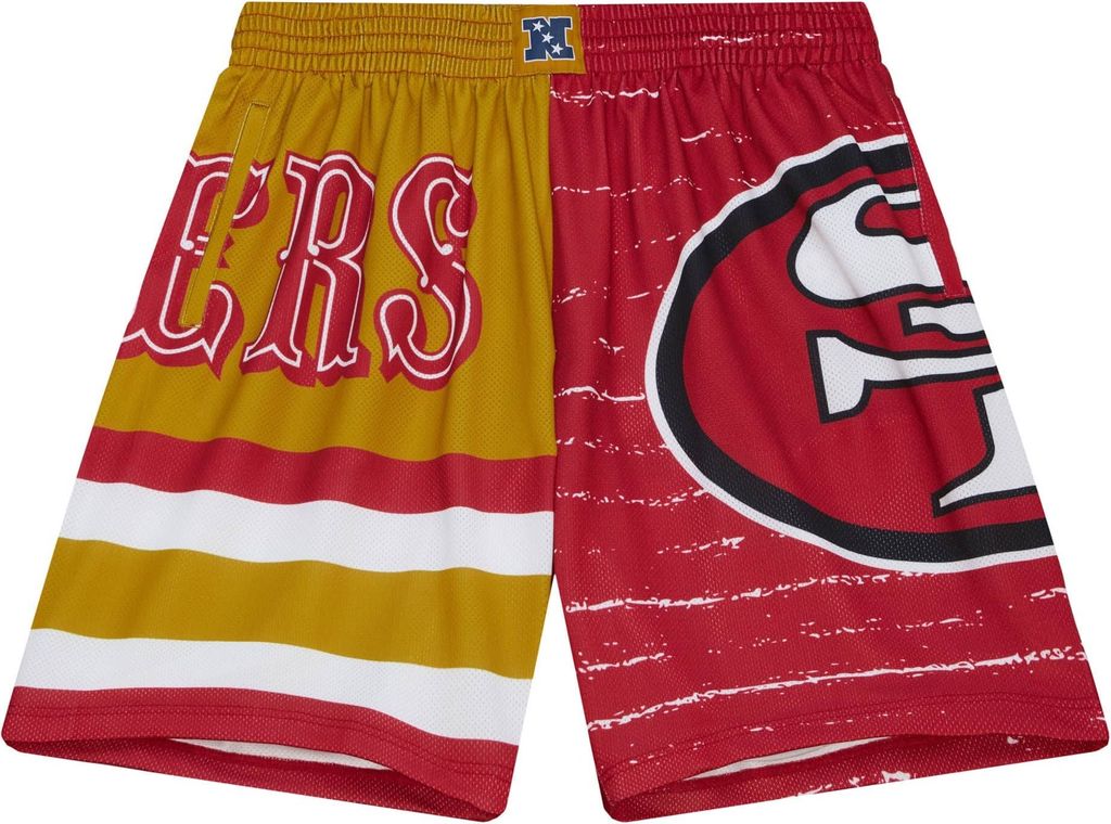 M&N San Francisco 49ers JUMBOTRON 3.0 Basketball Shorts - S