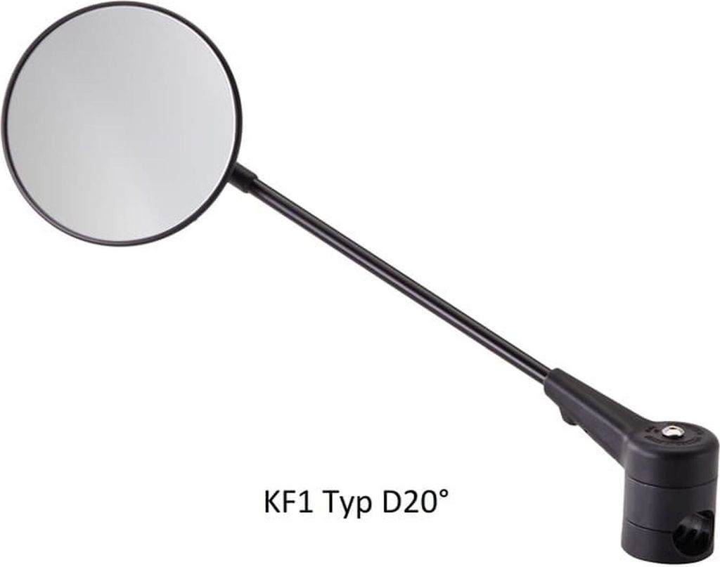 Krampe Fahrradspiegel KF1 Typ D 20° große Außenklemmung Produktbild 