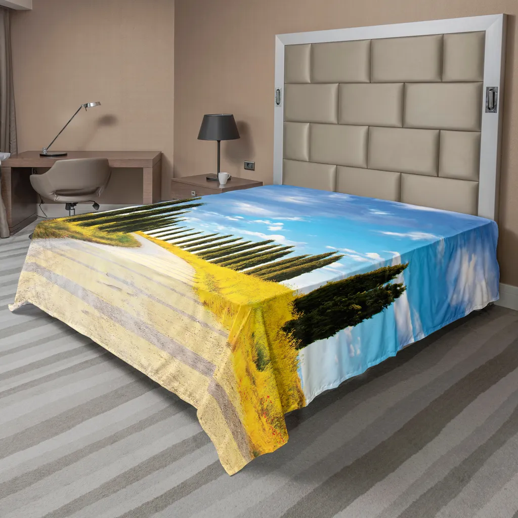 Grand Drap de Dessus Décoratif en Tissu Douceur, Style Italien 275x260cm