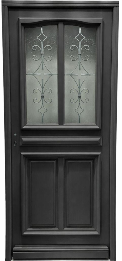 Porte d'entree Bois vitree, Mathilde RAL 7016, H215 x L90 Image du produit 