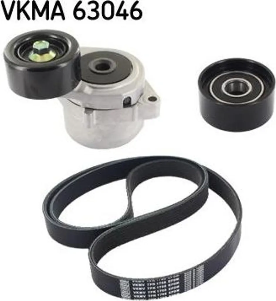 Kit courroie d'accessoire striée SKF compatible Honda Accord et FR-V