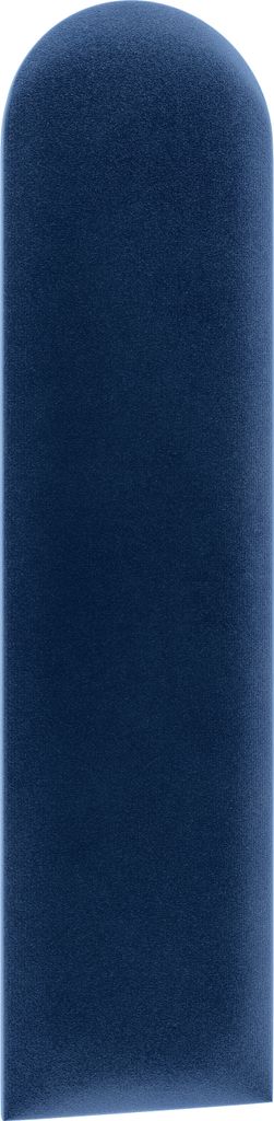 2x sossai Toppa - Wandpaneel gepolstert, Halbkreis 15 x 60 cm, Marineblau
