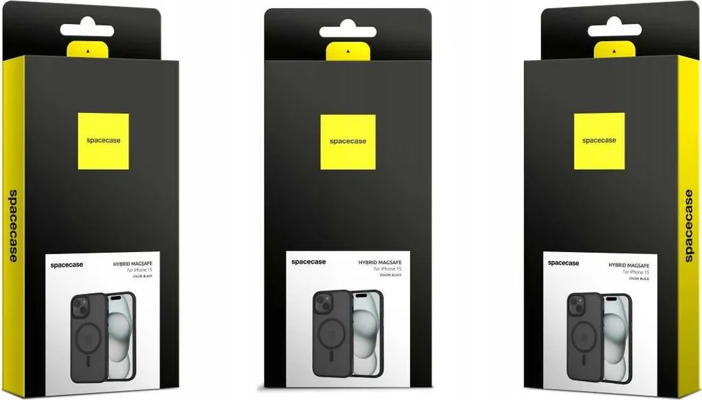 Custodia SPACECASE MagSafe iPhone 15 Nero | Eleganza e Sicurezza - 9