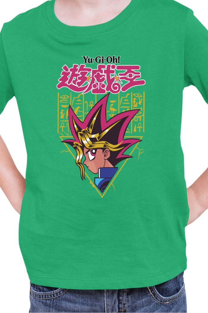 Kinder T-Shirt Japan Manga Anime Comics Yu Gi 022, / Grün