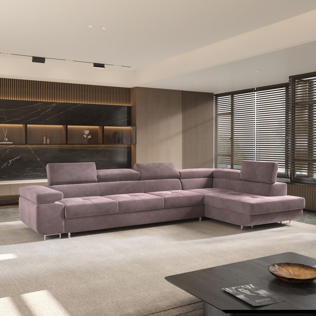 Masseno Ecksofa VICENTE mit Schlaffunktion L-Form, Sofa mit Produktbild 