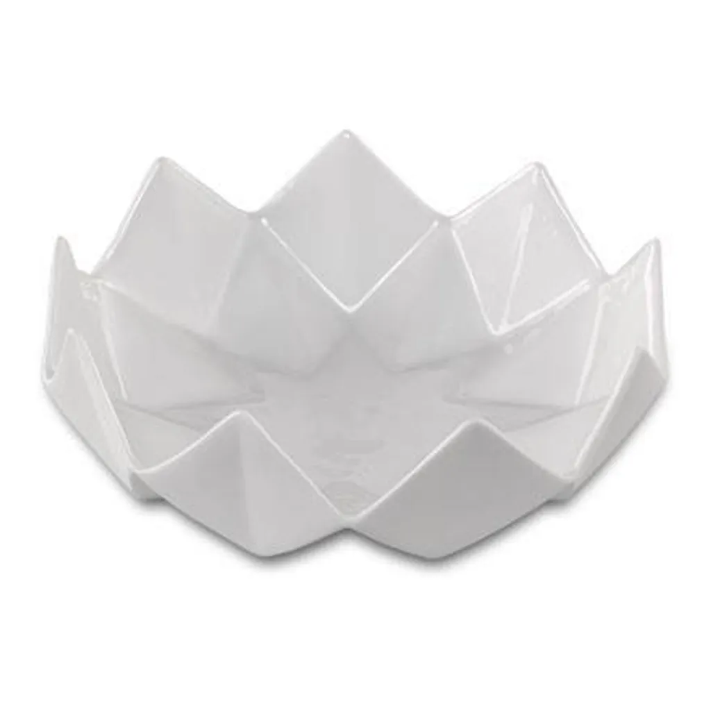 Décoration de Table Chic avec la Coupe Polygono Star Goebel en Blanc