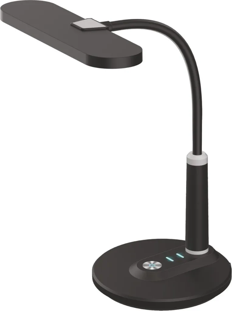 Lampe de bureau LED design noir intensité et couleur réglables DAFI
