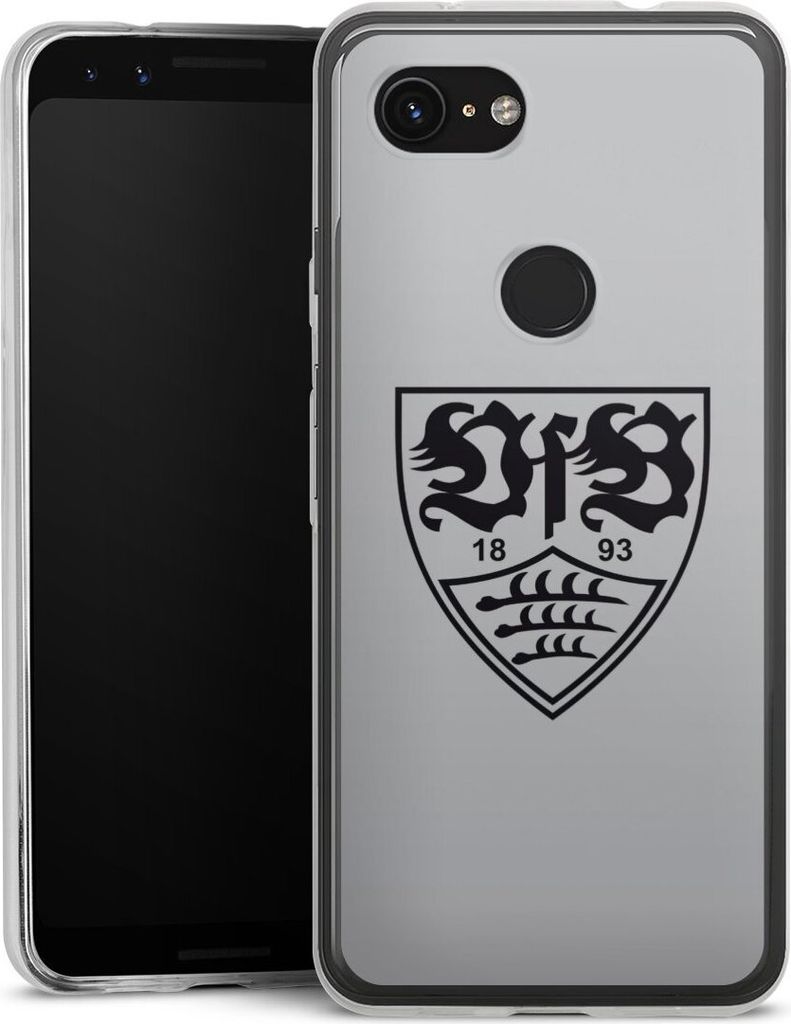 DeinDesign Slim Hülle für Google Pixel 3a Silikon Case Ultra Dünn Handyhülle Logo Offizielles Lizenzprodukt VfB Stuttgart