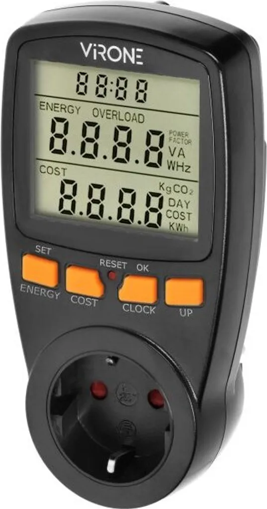 Compteur de consommation électrique LCD 3680W avec mesure de coût - 2