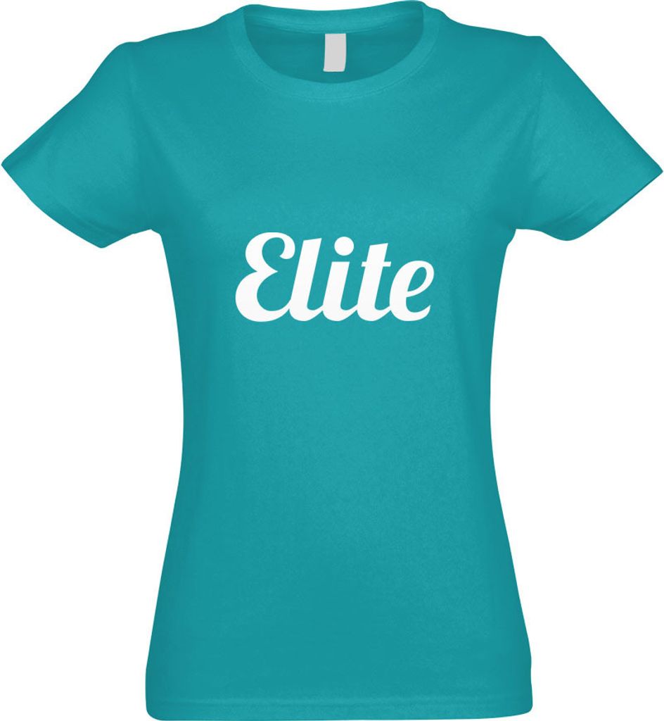Kiwistar - T-Shirt tailliert - Damen - türkis - Elite - mit Motiv Bedruckt - Funshirt Design - Sport - Freizeit - Damen - M