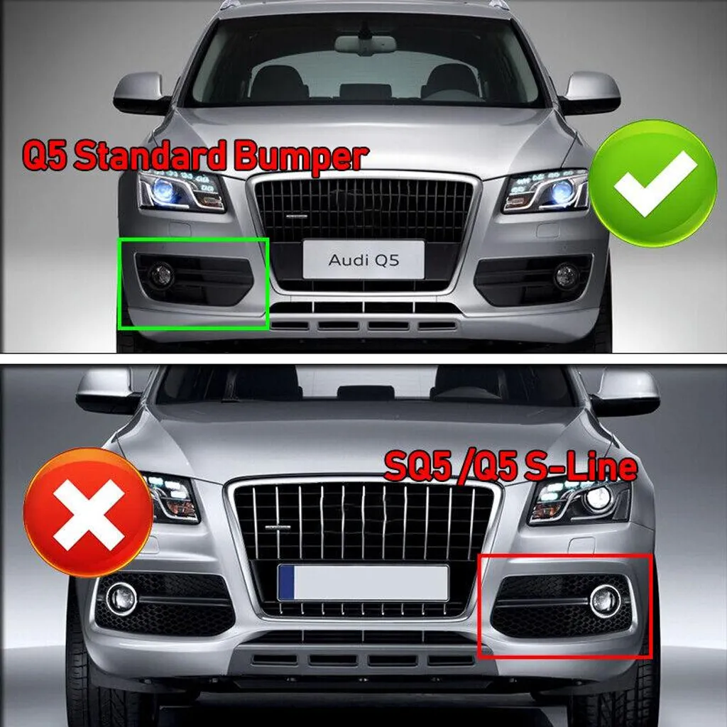 Grille de phares pour Audi Q5, solution de remplacement modèle standard ABS