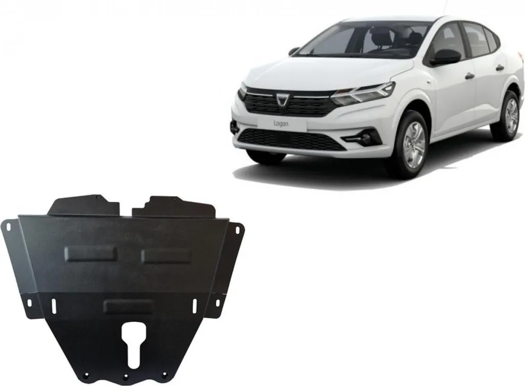 Protection carter Dacia Logan acier anti casse moteur