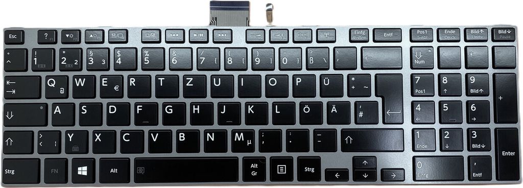 DEUTSCHE - Tastatur Keyboard kompatibel für Toshiba Satellite L850D/002