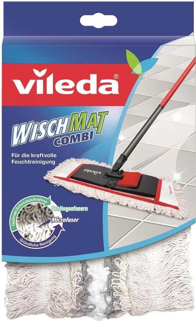 Panno Vileda WischMat Bianco - Ricambio Durevole per Pulizia Naturale