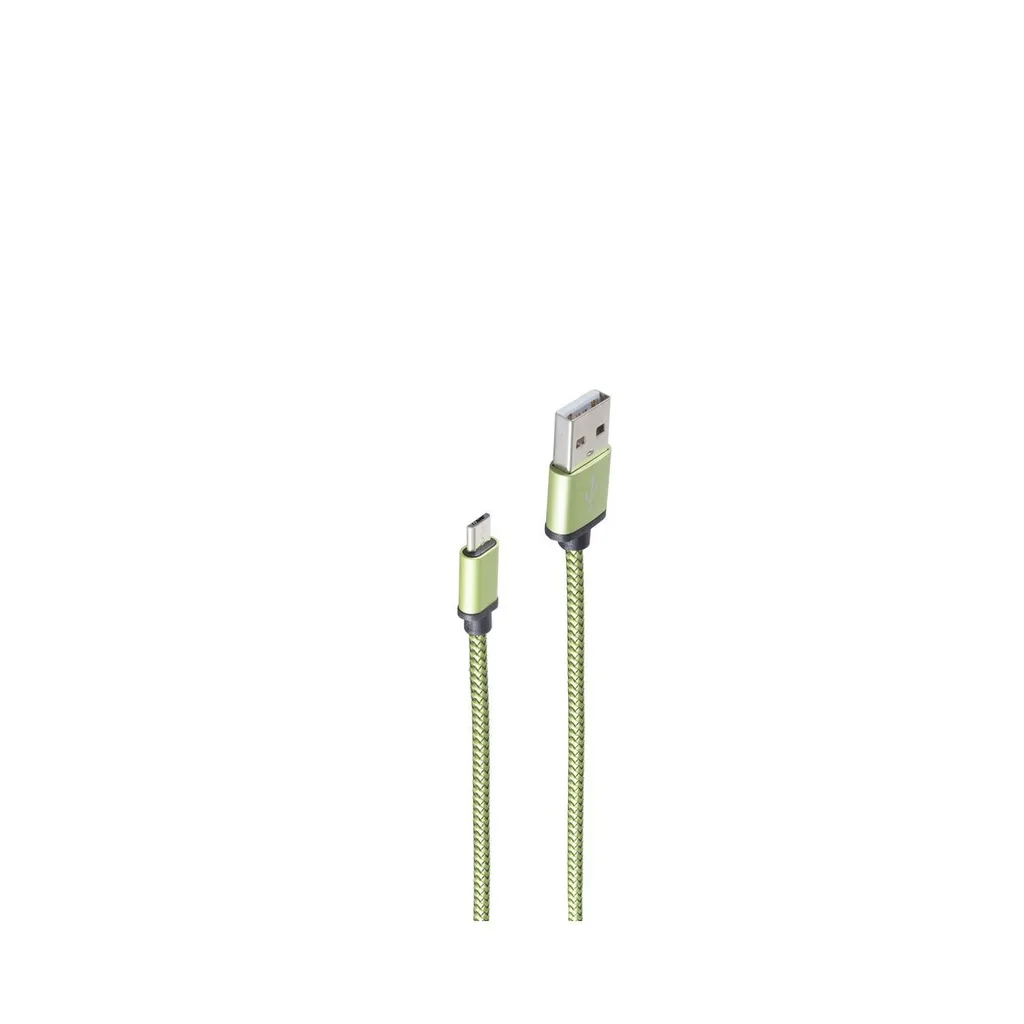 Câble de recharge Micro-USB 0,9m Vert - Cordon USB 2.0 pour Smartphone