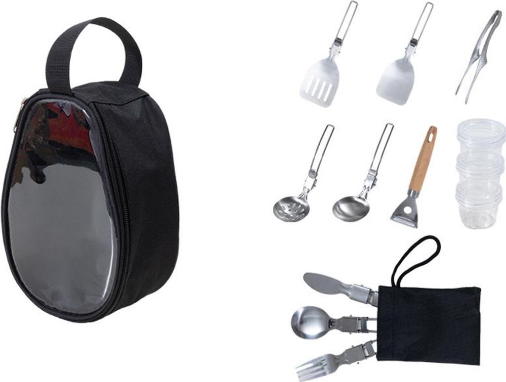 Camping Geschirr Tasche, Outdoor transparenter Schüsselbeutel, Oxford Stoff wasserdicht, großer Reise Aufbewahrungsbeutel, Picknick Zubehör