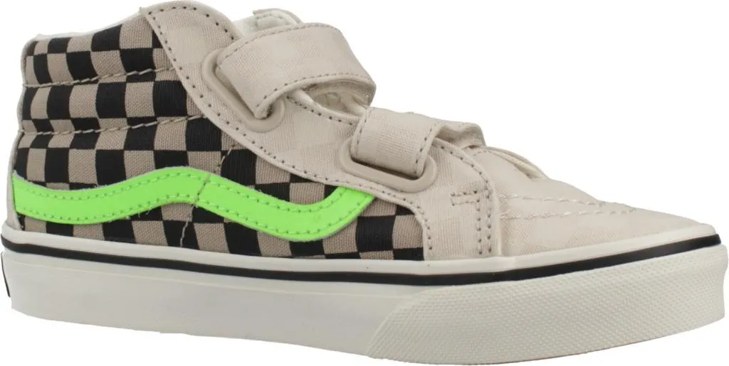 Vans Sk8-Mid Reissue V Enfant - Chaussures Phosphorescentes Brun Clair