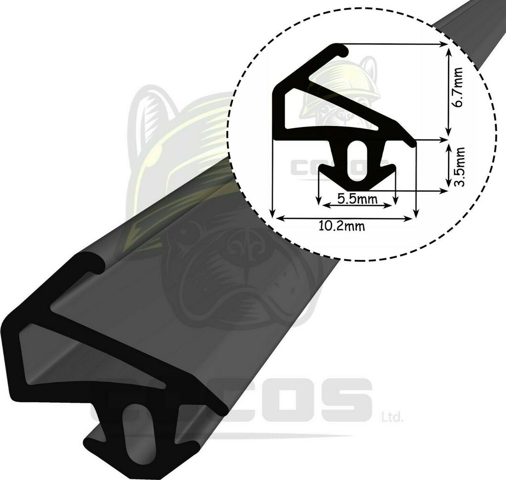 Fensterdichtung Gummidichtung Dichtungsprofil WS025 40m Schwarz EPDM für Fenster und Türen