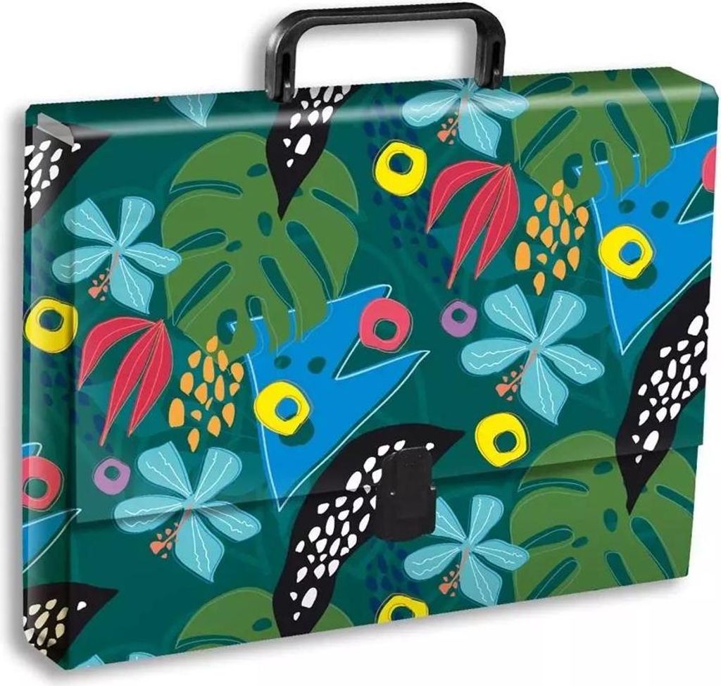 Penmate Aktentasche mit Griff A4 Motiv Dschungel