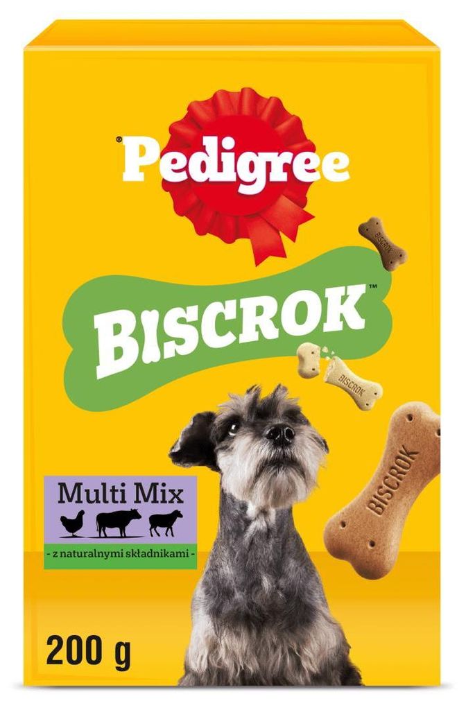 Pedigree Biscrok Multi Mix 200g Chrupiące Ciastka Przysmak Zdjęcie produktu 