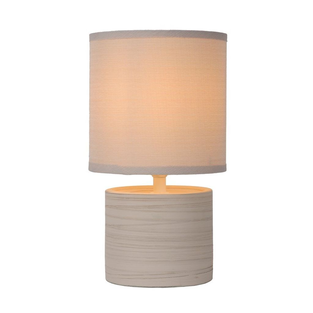 Lucide Lucide GREASBY Tischleuchte - Ø 14 cm - 1xE14 - Beige