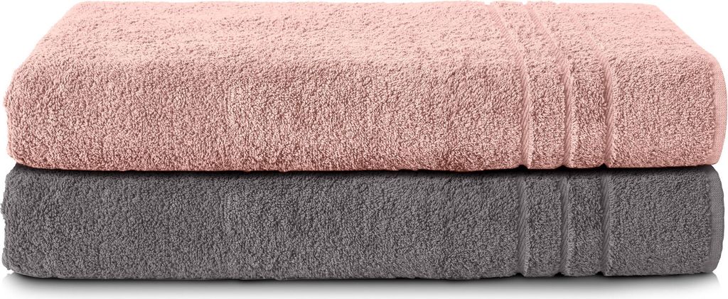 Komfortec 2er Saunatuch Set 70x200 cm aus 100% Baumwolle, Produktbild 