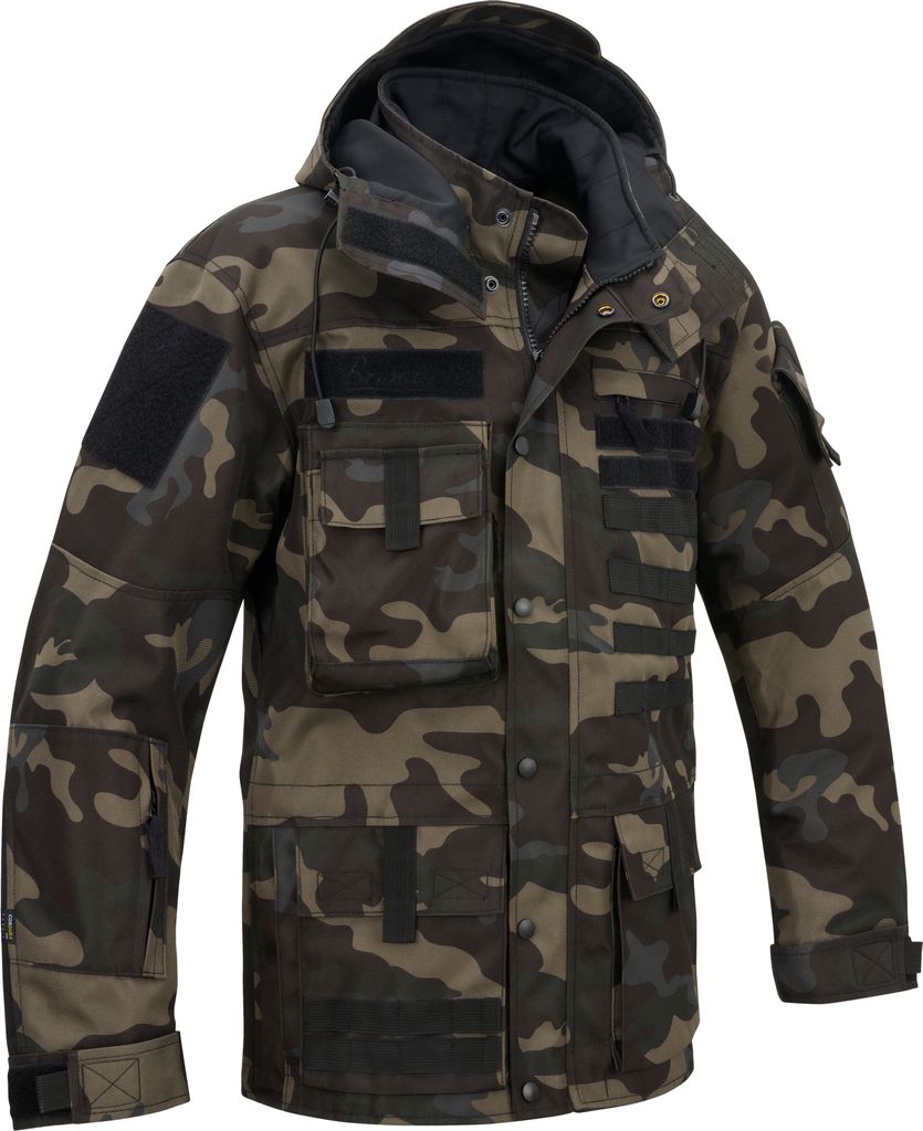 Brandit Performance Outdoor Outdoorjacke Größe 5XL Farbe Dunkles Tarnmuster