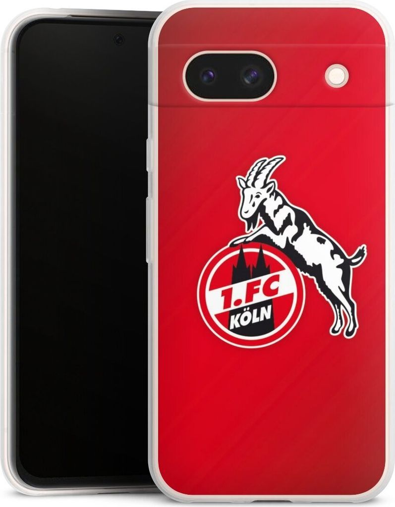 DeinDesign Slim Hülle für Google Pixel 8a Silikon Case Ultra Dünn Handyhülle 1. FC Köln EffZeh Offizielles Lizenzprodukt