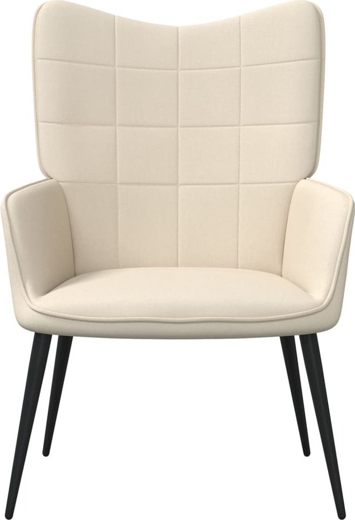 "2026 Aktion"Einzelsessel moderne - CLORIS - Relaxsessel - Polstersessel Creme Stoff - 61 x 70 x 96,5 cm - DEMöbel3373957