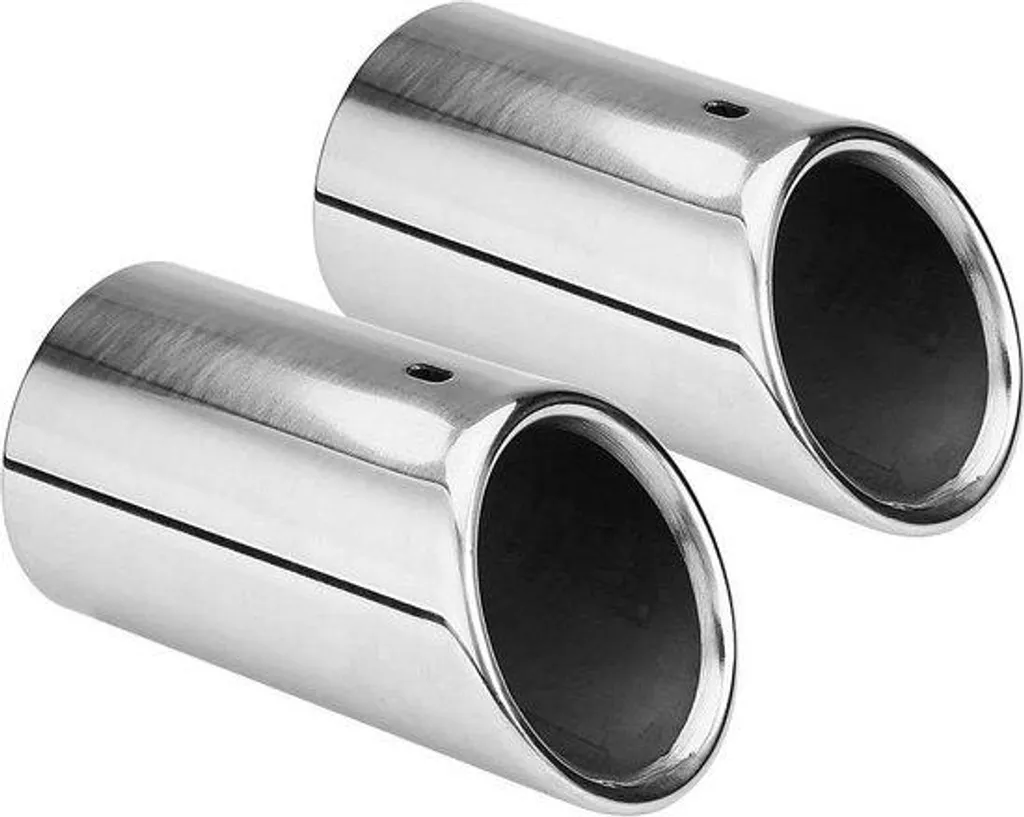Embout d'échappement inox poli Plug&Play pour Audi A4 B8 2007-2012