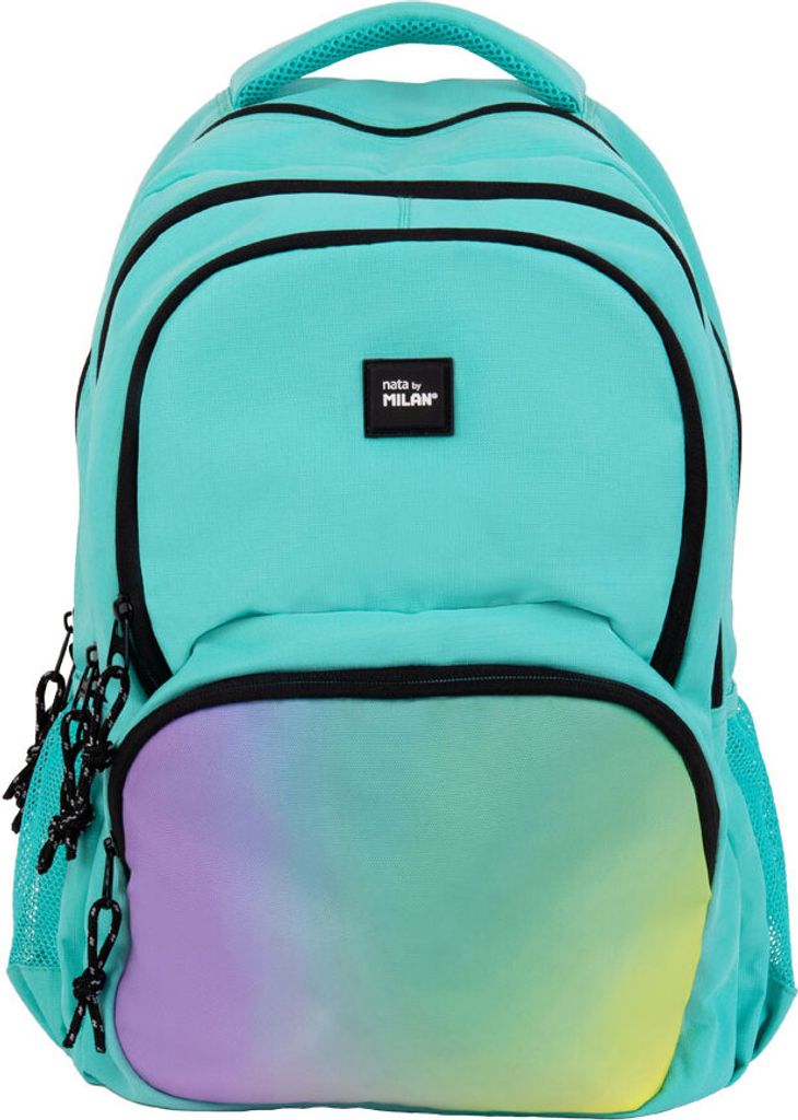 Milan Sunset 4 Zip School 25l Rucksack Grün,Blau Grün,Blau One Size