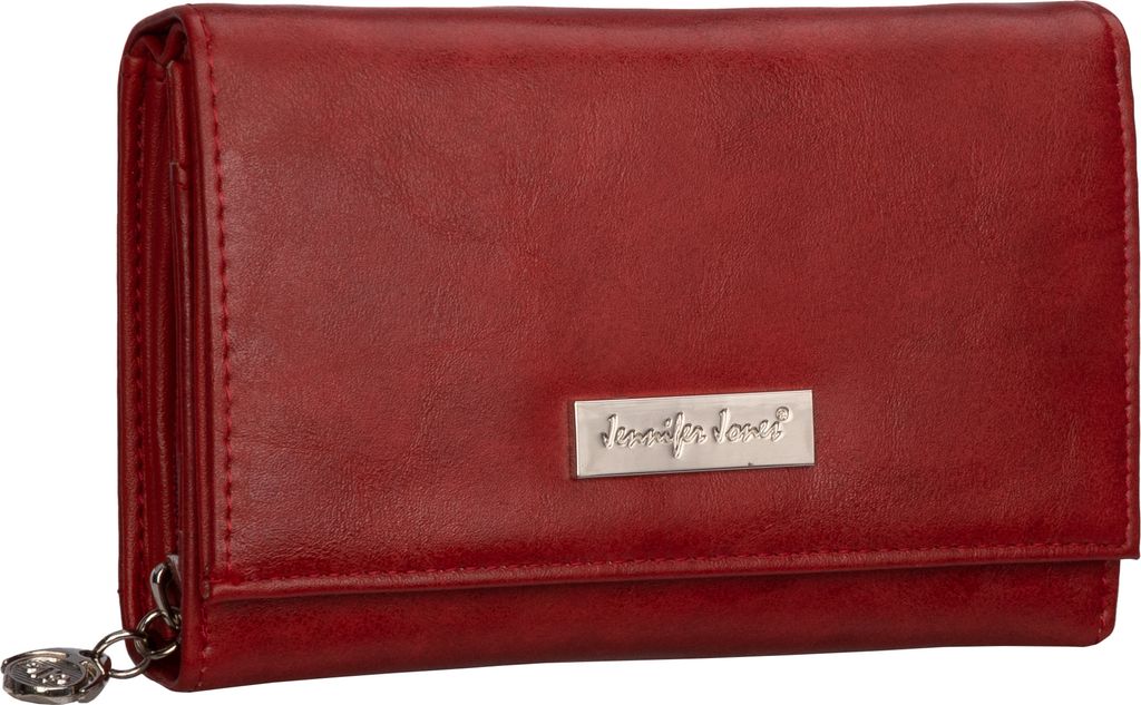 JENNIFER JONES Damen Geldbörse Portemonnaie Rot (1103) Produktbild 