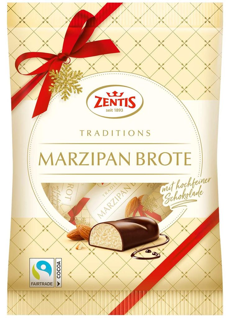 Zentis Marzipan Brote schokoliert 4×25g Produktbild 