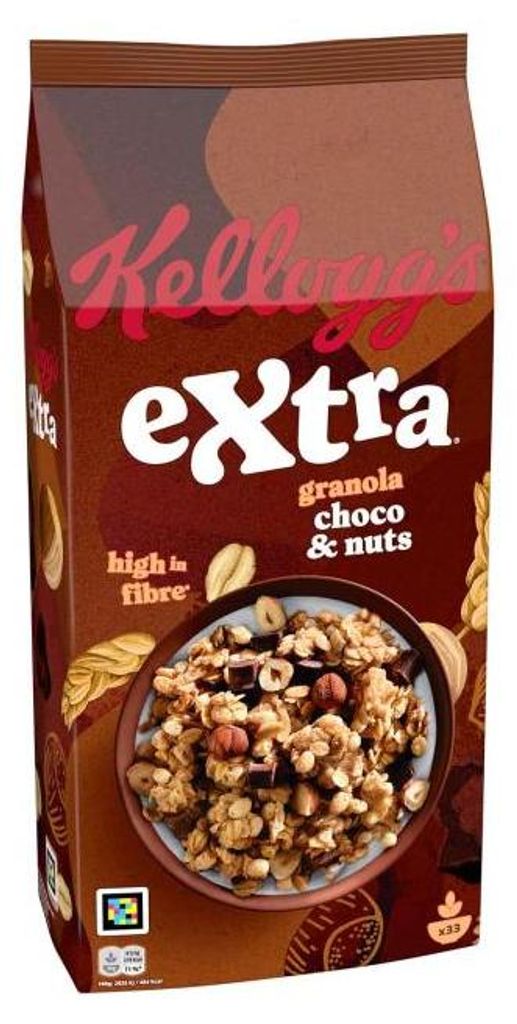 Kellogg's Extra Dark Chocolate Knuspermüsli Crunch‑Clusters Produktbild 