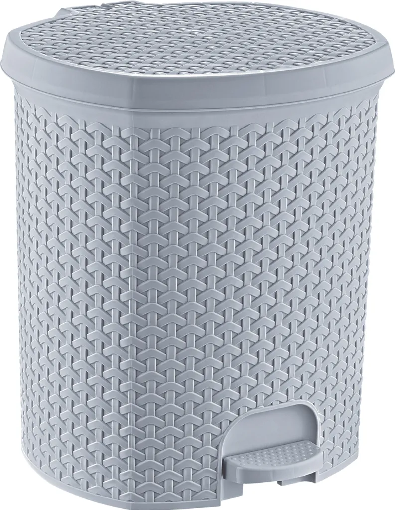 Poubelle de Cuisine 21L avec Couvercle et Pédale Tjark de keeeper - Grise