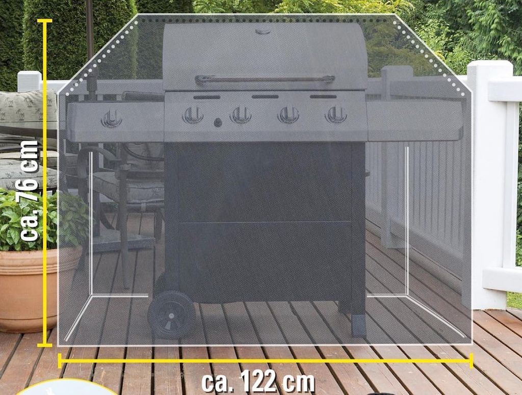 Grillabdeckung BBQ Gasgrill Abdeckung Abdeckhaube Schutzhülle wasserdicht 122cm