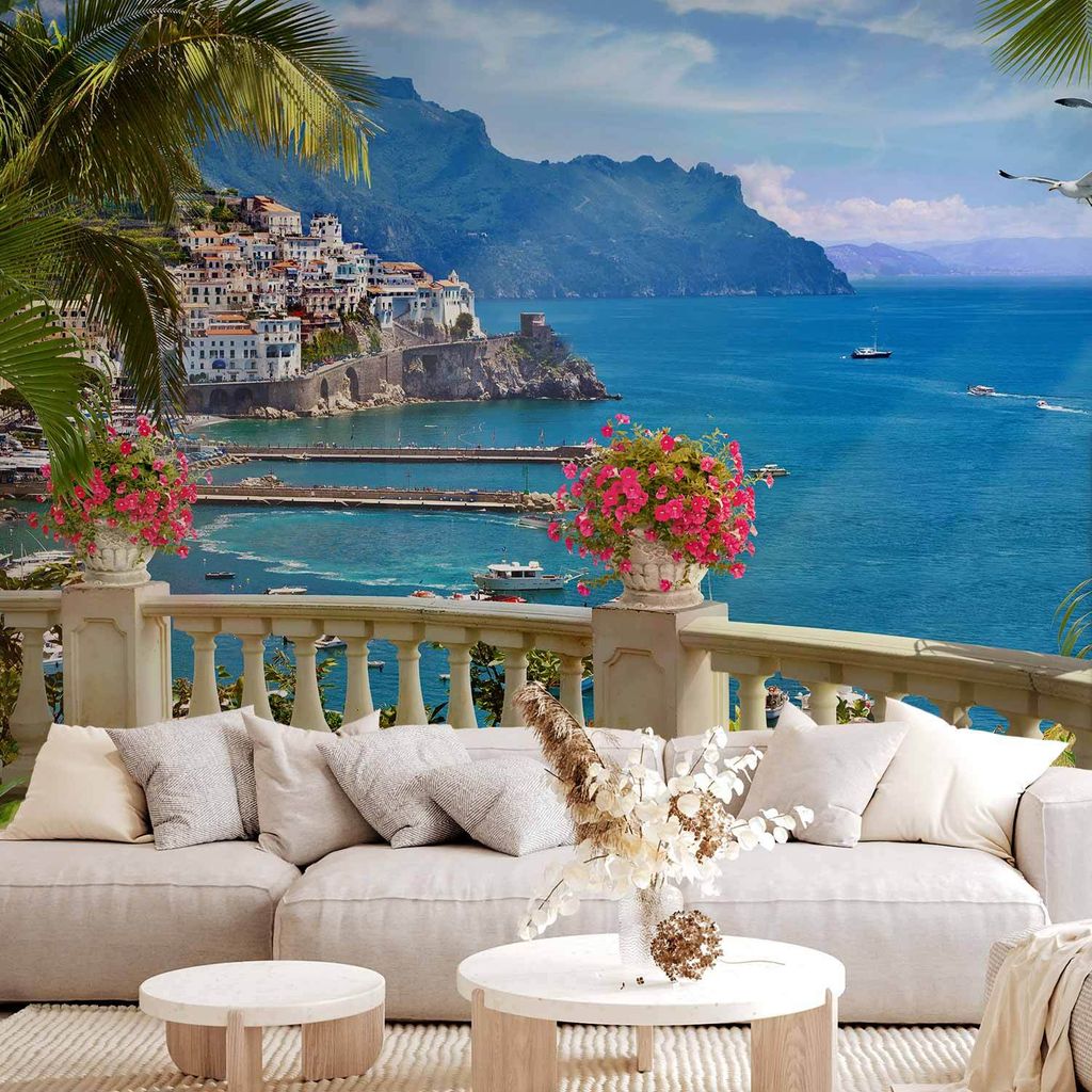 Vlies Fototapete - Mediterranean Paradise 300x210 cm Landschaften c-B-0101-a-a