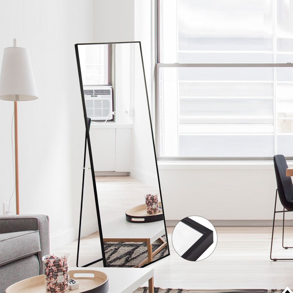 150 x 40 cm Ganzkörperspiegel, 3 in 1 Standspiegel und Produktbild 