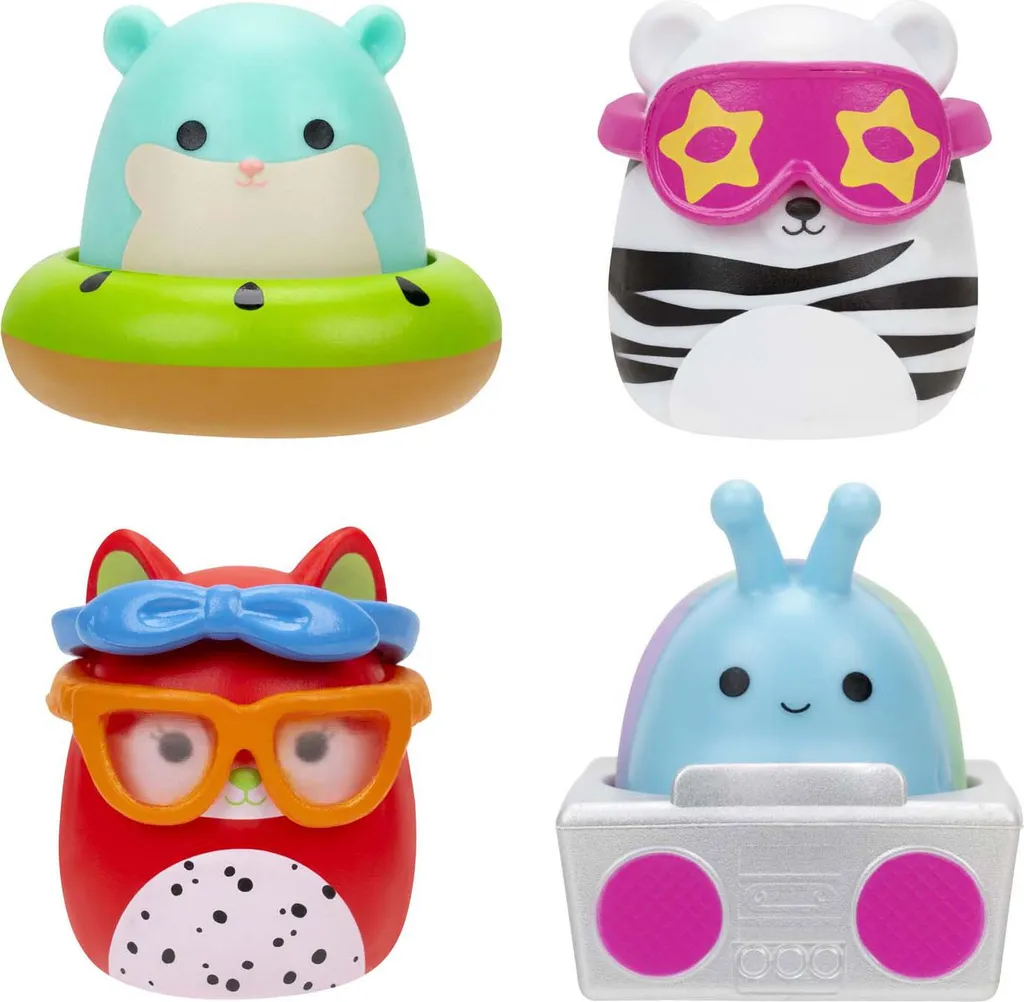 Squishmallows Squish-a-longs figurines 25 pièces pour jouer et décorer