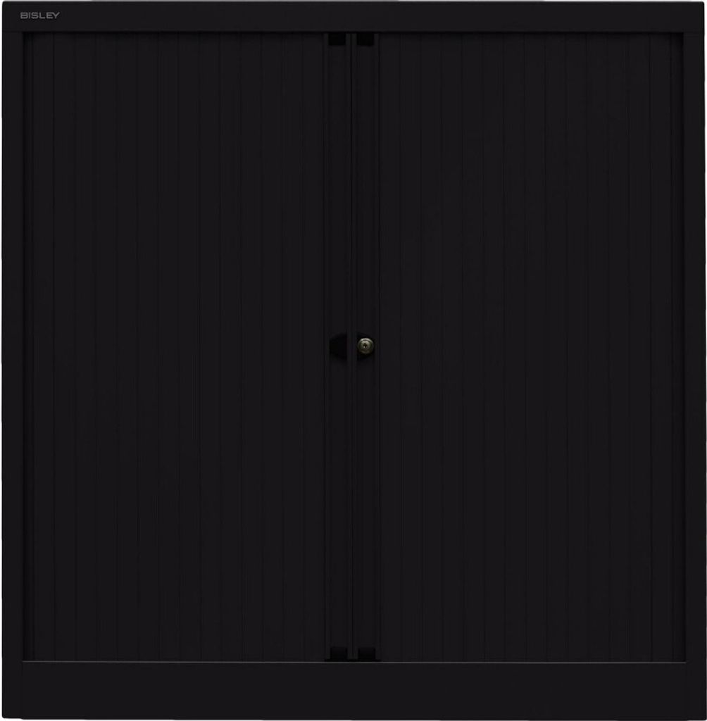 BISLEY Rollladenschrank EuroTambour Maße: 120 x 103 x 43 cm (B x H x T) Anzahl der Fachböden: 2 Fachböden