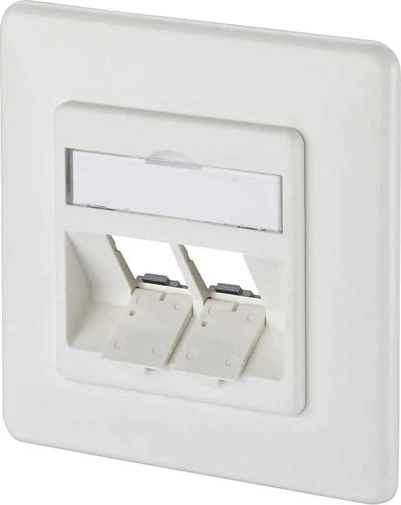 METZ CONNECT Scatola di giunzione Keystone da incasso a 2 porte non equipaggiata bianco puro