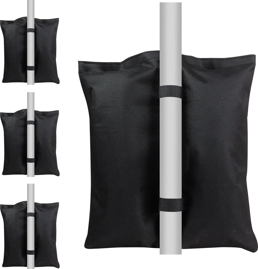 Zandtaschen - robust und vielseitig - 4 Stück - schwarz