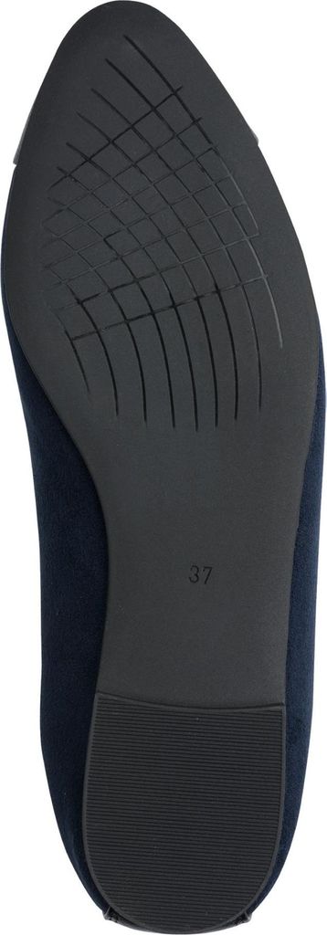 MARCO TOZZI Damen Ballerina spitz mit Cap Toe gepolsterte Innensohle 2-22108-44, Größe:39 EU, Farbe:Blau